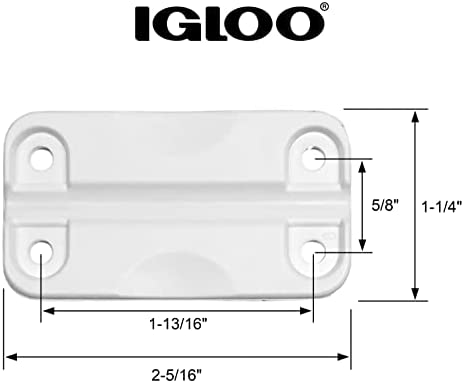 Igloo Cooler Plastic Hinges for Ice Chests (Set of 3)