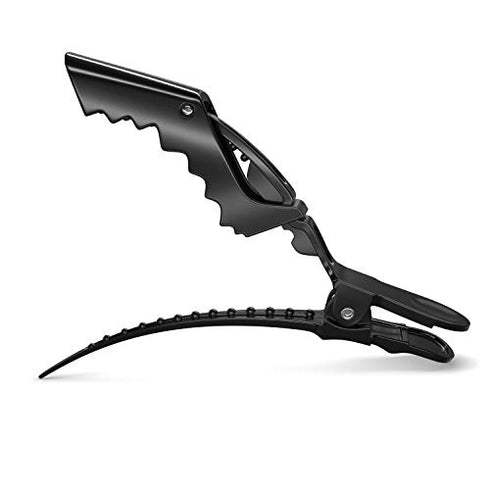 FRAMAR Black Hair Clips 10 pcs, Hair Clips For Women, Premium Hair Clip, Alligator Hair Clips for Styling Women, Alligator Clips, Alligator-Clips for Hair, Pince a Cheveux, Hair Accessories, No Crease Hair Clips 10 pcs
