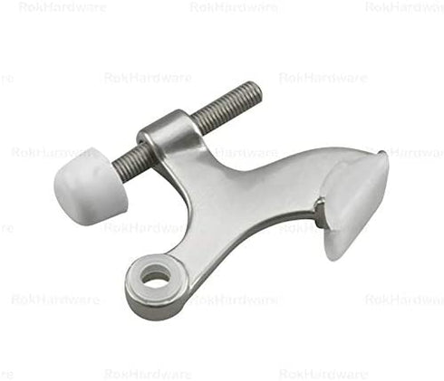 5 Pack Rok Hardware Heavy Duty Hinge Pin Door Stop, Brushed Nickel ROKDSP1BN