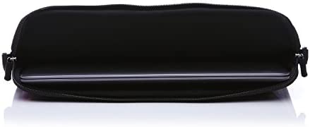 11-Inch to 12-Inch Neoprene Laptop Sleeve Case Bag with shoulder strap For 11", 11.6", 12" Ultrabook/Acer/Asus/Dell/HP/Toshiba/Lenovo/Chromebook (Pink flower)