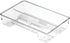 mDesign Plastic Toothbrush Holder, Storage Organizer Bin for Bathroom Vanity, Drawer, Cabinet, Closet - Holds Electric Spin Toothbrush, Toothpaste, Dental Floss Picks, Teeth Whitening Strips - Clear