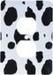 3dRose lsp_164633_6 Black and White Cow Print Light Switch Cover