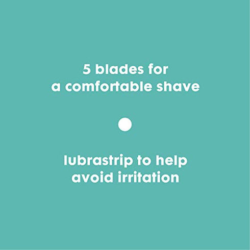 joy Womens Razor Blade Refills, 8 Count, Purple, Lubrastrip to Help Avoid Skin Irritation