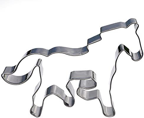 Sweet Cookie Crumbs Farm Animal Cookie Cutter, Stainless Steel (Horse)