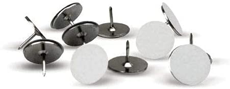 White Reflective Tacks (100 Pack) Trail Marking Tacks, Glow Tacks, Hiking Markers, Trail Marking Reflectors, Mark Trail Reflective Thumb Tacks for Hunting, White Tacks with Included LED Keychain Light