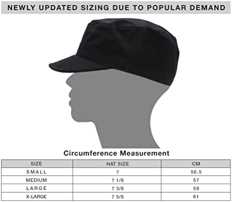 Cadet Army Cap Basic Everyday Military Style Hat (Now with STASH Pocket Version Available)