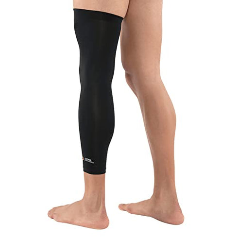 Copper Compression Leg Compression Sleeve - Copper Infused Knee Stabilizer Brace for Running, Meniscus Tear, ACL, MCL, Arthritis, Joint Pain Relief. Thigh & Calf Support. Fit for Men & Women - M