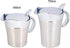 FOXDISK 304 Stainless Steel Double Insulated Gravy Boat 16 oz with Hinged Lid,Sauce Jug and Steak Sauce Pot Double Walled Insulated Thermal (16 oz/450ml)