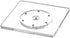 CY craft Cookie Decorating Turntable with Anti-Slip Silicone Mat,Cup Cake Sugar Icing Cookie Decorating Supplies Tools,Clear Acrylic Small Lazy Susan Turn Table ,6.3 x 6.3 Inch,Square,Pack of 1