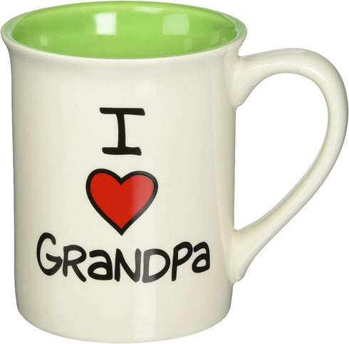 Our Name is Mud œI Heart Grandpa? Stoneware Mug, 16 oz.