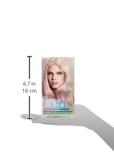 L'Oreal Paris Feria Multi-Faceted Shimmering Permanent Hair Color, P2 Rosy Blush (Smokey Pink)