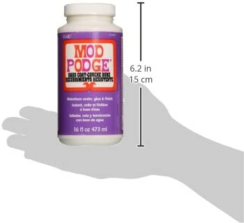 Mod Podge CS15063 Waterbased Sealer, Glue & Finish, 16 oz, Hard Coat, 16 Ounce, Clear, 16 Fl Oz