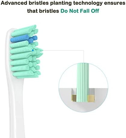Relax Artist Replacement Toothbrush Heads for Deep Cleaning, Compatible with Phillips Sonicare Electric Tooth Brushes, Fit for E-Series, Essence, Xtreme, Elite, Advance (4 Pack)