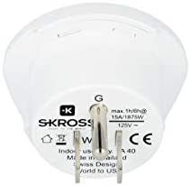 Skross World to USA Country Travel Adaptor, White