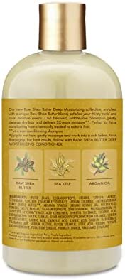 SheaMoisture Shampoo Deep Moisturizing For Dry, Damaged Or Transitioning Hair Raw Shea Butter Sulfate-Free 13oz