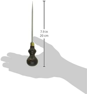 Crown Tools 114R Scratch Awl, Benchwood Handle