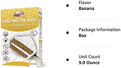 Puppy Cake Banana Cake Mix and Frosting for Dogs