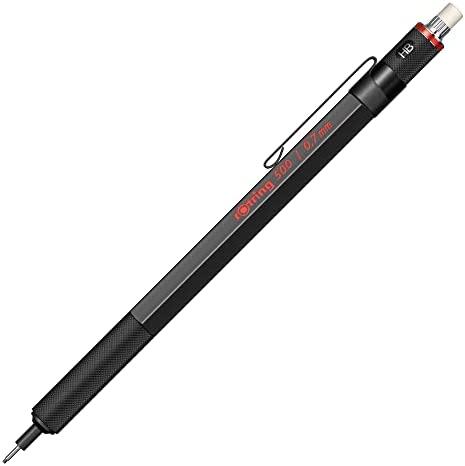 rOtring 1904727 500 0.7mm Mechanical Pencil, Black (502507N)