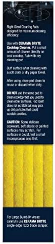 Cerama Bryte Glass-Ceramic Cooktop Cleaning Pads for Stubborn Stains, 10 Count