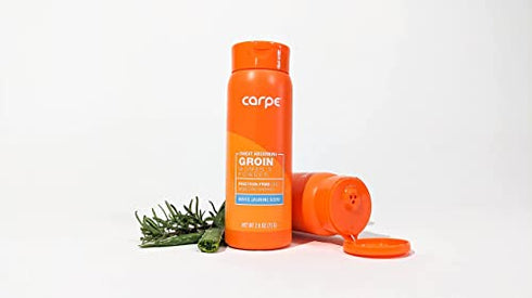 Carpe No-Sweat Groin Powder (For Women) - Designed for Maximum Sweat Absorption - Mess and Friction Free, Stop Chafing
