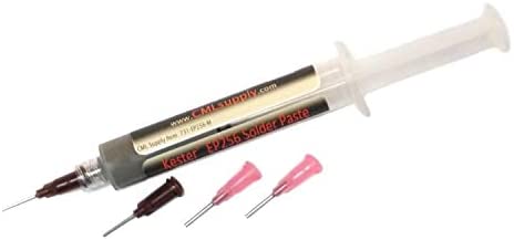 Kester EP256 Solder Paste, No-Clean 63/37, Syringe Dispenser (1)