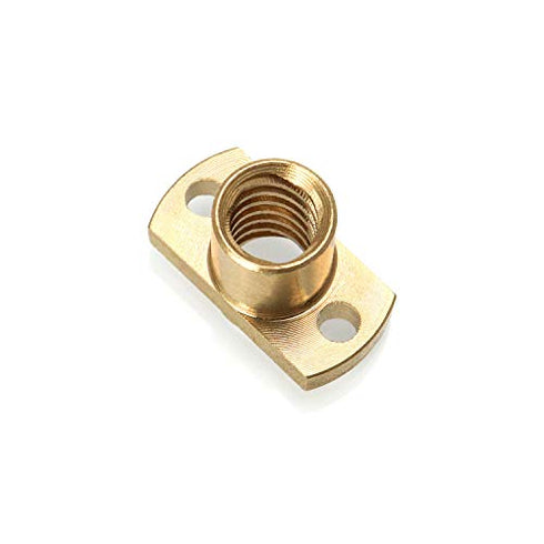 QWORK T8 Nut Trapezoidal Screw, 4Pcs Brass 3D Printer Upgrade Parts for 8MM Lead Screw for Ender 3 CR-10 CR-10s Z Axis