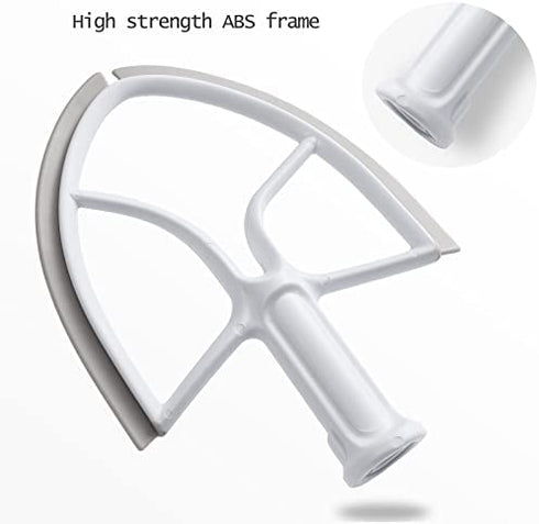5QT Flex Edge Beater for KitchenAid Bowl-Lift Stand Mixer,5 Quart Flat Beater Paddle Replacement Asseccories Attachments with Flexible Silicone Edge Bowl Scraper