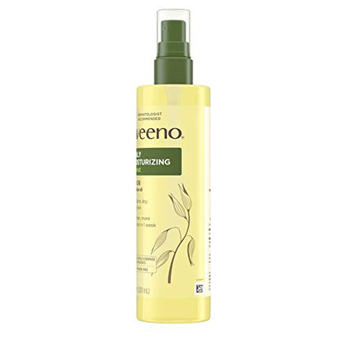 Aveeno Daily Moisturizing Dry Body Oil Mist with Oat and Jojoba Oil for Dry, Rough Sensitive Skin, Nourishing & Hypoallergenic Body Spray, Paraben-, Silicone- & Phthalate-Free, 6.7 fl. Oz