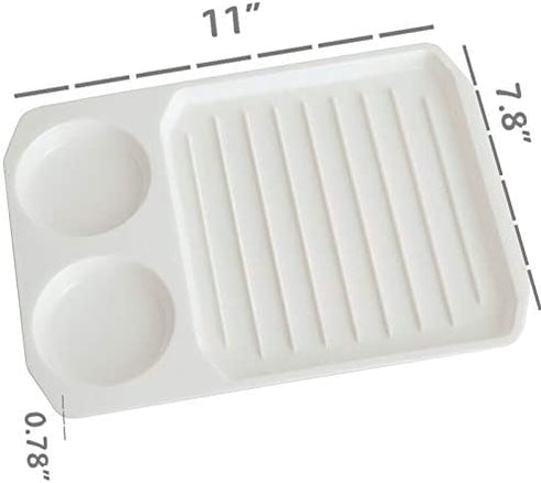 Summerdaisy 2-in-1 Microwave Bacon and Egg Cooker Microwave Egg Cooker Bacon Tray Microwavable Plates Bacon Crisper