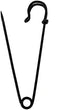 BESTCYC 10pcs Black Safety Pins Extra Large 10.1cm x 22mm Heavy Duty Stainless Steel Safety Pins for Blankets, Skirts, Kilts, Knitted Fabric ,Crafts