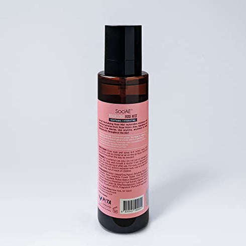 Soo'AE Revitalizing Rose Mist, Hydrating face Mist Spray with Rose Water Net 6.76 fl. Oz. / 200 ml, 1 Count - Alcohol Free Toner Facial Mist