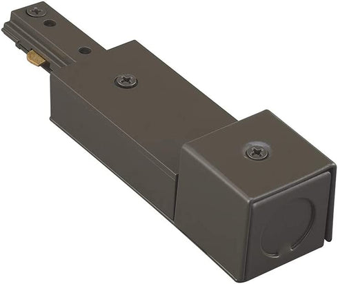 WAC Lighting HBXLE-DB H Track Live End BX Connector, Dark Bronze