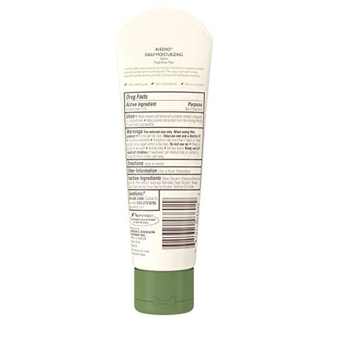 Aveeno Daily Moisturizing Body Lotion with Soothing Oat and Rich Emollients to Nourish Dry Skin, Fragrance-Free, 2.5 fl. oz