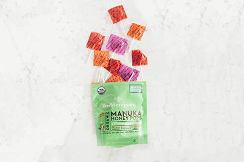Wedderspoon Organic Manuka Honey Lollipops, Variety Pack, 24 Count (Pack of 1)| Genuine Manuka Honey + Vitamin C| No Artificial Flavors or Dye| Feel Better Lollipop for Kids & Grown-ups