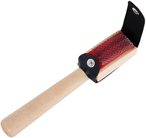 Jmkcoz Dancing Shoes Brush Wooden Suede Sole Shoe Brush Cleaner Cleaning Brush for Modern Latin Dance Shoes Wire Brush