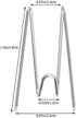 50pcs Fabric Panel Wall Wire Hooks, SUMERSHA Stainless Steel Cubicle Hooks Wall Clips Picture Hangers for Home, Office Decor, Silver