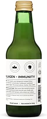 100% Organic Bergamot Juice 8.5 fl oz - Supports Immunity and Collagen Production - Rich in Vitamin C and Bioactive Flavonoids - Straight from Farm in Italy - Undiluted - No Added Sugar - Non-GMO