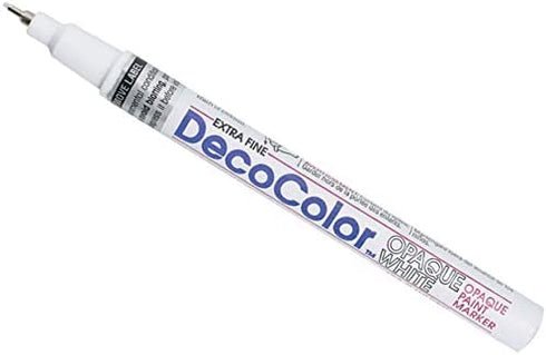 UCHIDA 130-C-0 Marvy Deco Color Extra Fine Opaque Paint Marker, White