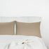 Stretch Pillowcases - Micro Jersey Knit & Ultra Soft, Standard Size - Set of 2 Pillow Cases, Taupe