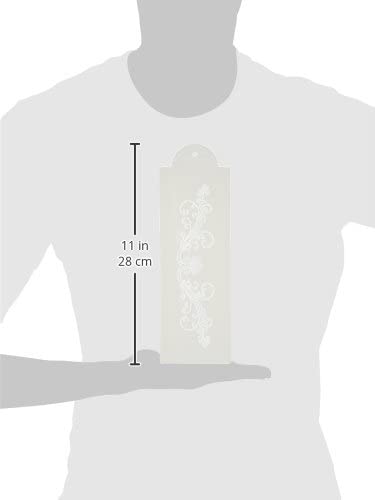 Designer Stencils Fleur De Lis Cake Stencil, Beige/Semi-Transparent