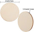 Boao 100 Packs 2 Inch Round Disc Unfinished Wood Circle Wood Pieces Wooden Cutouts Ornaments for Craft Supplies, Decoration, Laser Engraving Carving