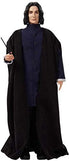 Harry Potter Collectible Severus Snape Doll (~12-inch) Wearing Black Coat Jacket and Wizard Robes, with Wand, Gift for 6 Year Olds and Up
