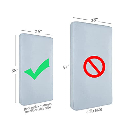 Mini Crib Sheets Fitted Dinosaur Compatible with Graco Playard Playpen, Breathable and Soft Fabric Pack and Play Sheets Suitable for Baby Boys or Girls Everyday Use - Dinosaur Paradise