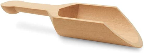 Wooden Scoopers 4-3/8 Inches Long, 15 Unfinished Small Wooden Scoops for Bath Salts, Mason Jars, Sensory Bins, Minerals, Candies, Sugar & Coffee, by Woodpeckers