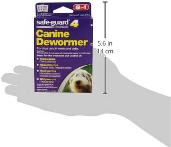 Excel 8 in 1 Safe Guard Canine Dewormer for Medium Dogs, 2-Gram (3 Pouches per Pack)