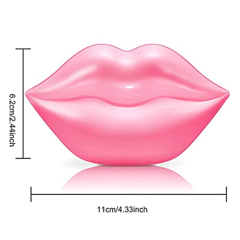 VEZE Lip Masks 20 Pcs, Mask for Dry Lip, Sheets, Collagen Skin Care, Crystal Pads Moisturizing, Anti-Wrinkle, Anti-Aging, Firms & Hydrates Lips, Sleep Pink Count (Pack of 1)