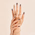 Gold Finger Gel Glam Design Nail Press On Nails, Gel Nail Kit, Polish Free Manicure Long Length (GD18)