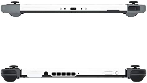 eXtremeRate White DIY Housing Shell for Nintendo Switch Console, Replacement Faceplate Front Frame for Nintendo Switch Console w/Volume Up Down Power Buttons - Console NOT Included