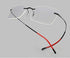 BEHLINE Eyeglass Nose Pads Replacement for Silhouette Frameless Glasses Eye Glasses and Eyewear Frames,Soft Silicone Plug in Eye Glasses Parts Push in Nose Piece,Clear Repair Kit