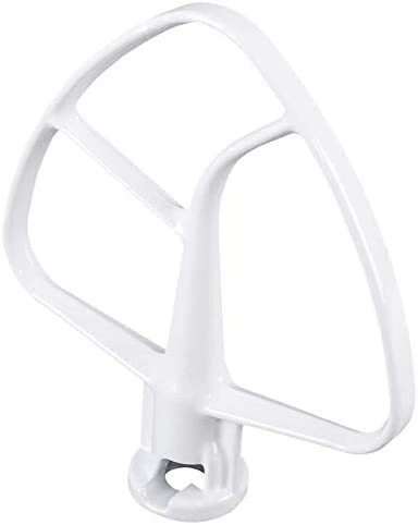 K45B Coated Flat Beater for Kitchen-Aid Stand Mixer. Flex Edge Beater Paddle WPW10672617 Compatible with Whirlpool KSM45, KSM75, KSM88, KSM90, KSM100, KSM106, KSM110, KSM120, KSM150, KSM160, KSM180